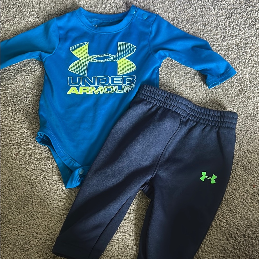 Under armor long sleeve pants set